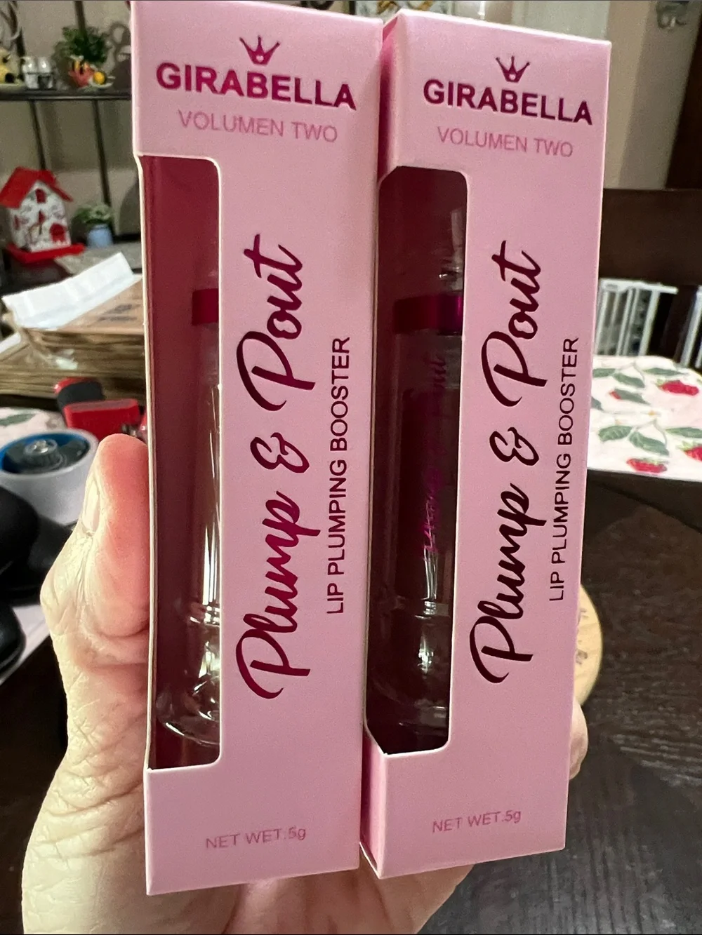 New Abella (Girabella)  Bundle Plump & Pout Lip Plumping Booster - Pink